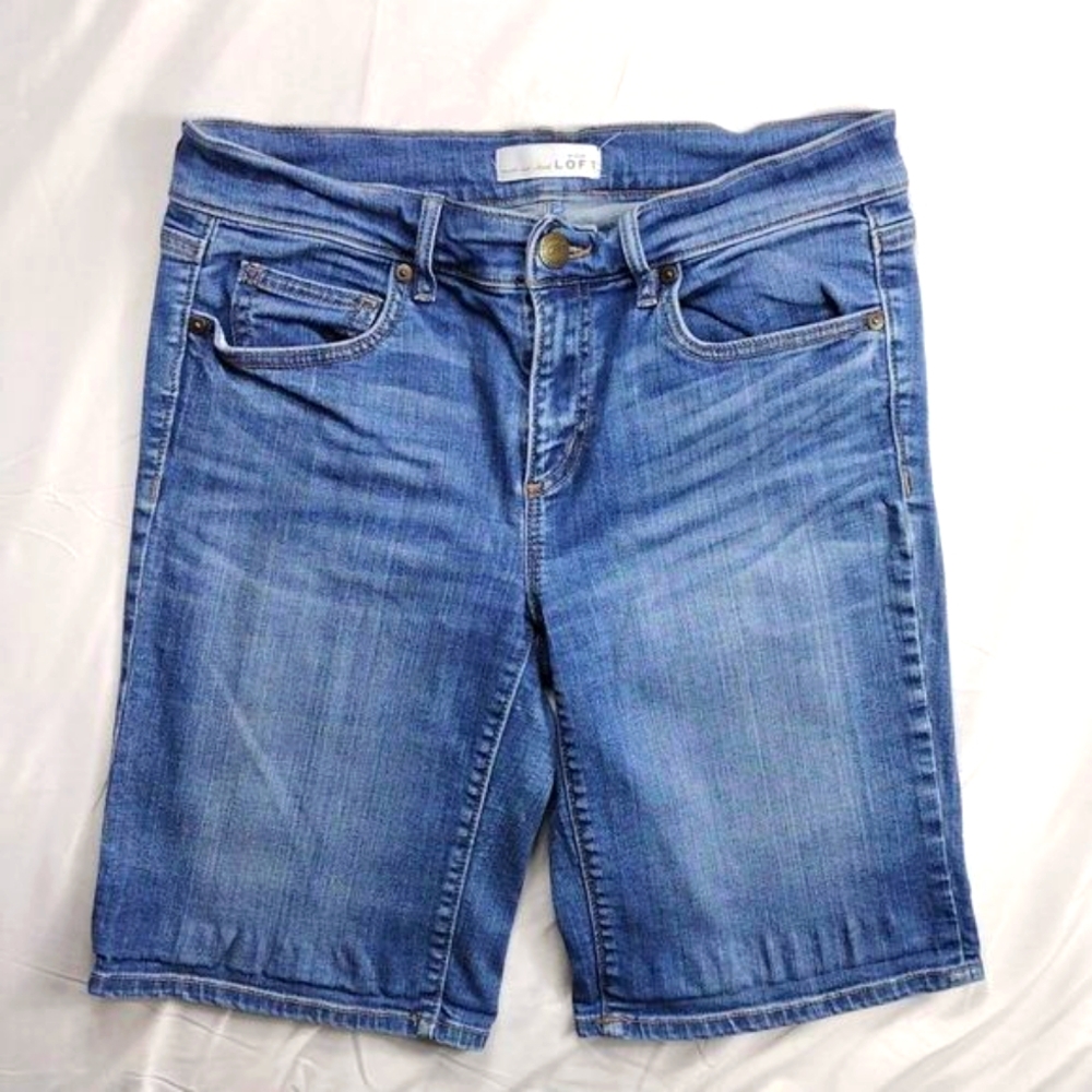 Ann Taylor Loft Denim Jeans Shorts - Picture 1 of 12